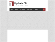 Tablet Screenshot of dyslexiaohio.com